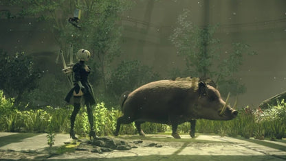 NieR Automata Day One Edition PlayStation 4 PS4 for retro video game enthusiasts featuring action role playing gameplay fast paced hack and slash combat futuristic sci fi world exploration multiple playable characters emotional storytelling dynamic combat systems and collectible gaming appeal gameplay 