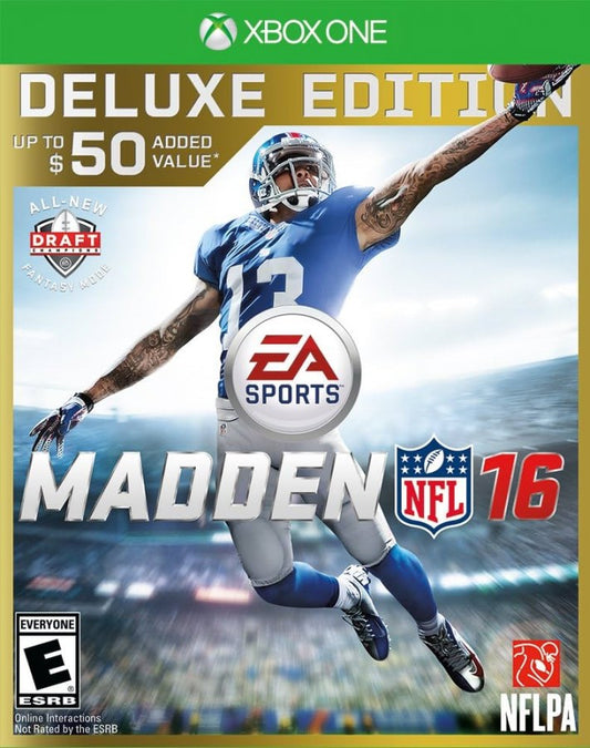 Madden NFL 16 [Deluxe Edition] cover art for Xbox One (XONE) video game