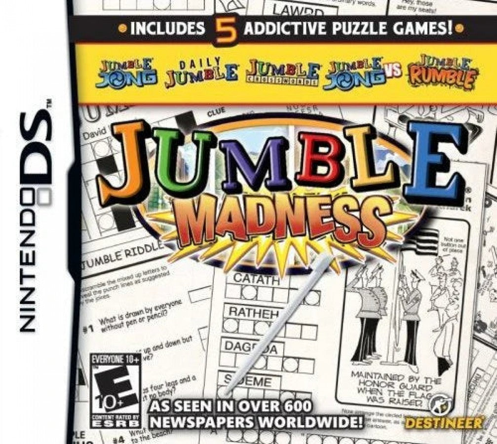 Jumble Madness cover art for Nintendo DS (DS) video game