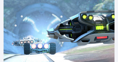 Grip Combat Racing – PlayStation 4 (PS4) video game gameplay, futuristic high-speed combat racing game