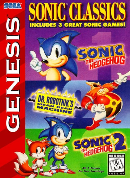 Sonic Classics cover art for Sega Genesis GEN video game