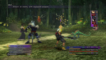 Final Fantasy X HD Remaster PlayStation Vita PS Vita video game featuring role playing gameplay Tidus and Yuna characters Spira world exploration turn based combat iconic summons character development story driven adventure enhanced HD graphics and classic PlayStation handheld gaming retro video game collection collectible gaming appeal gameplay