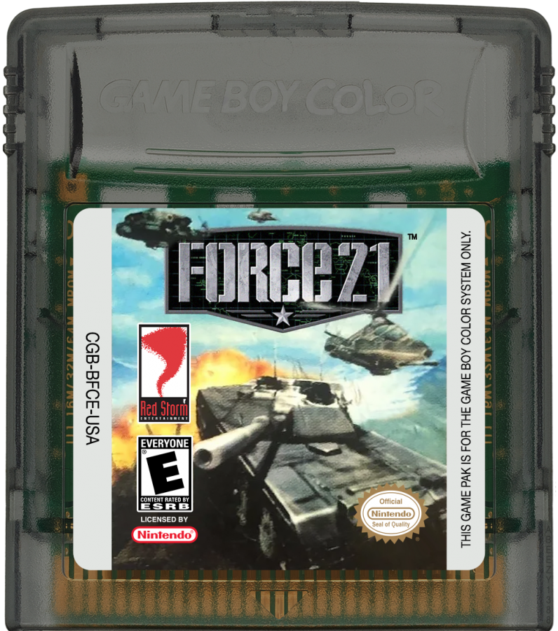 Force 21 game cartridge for Game Boy Color (GBC) video game
