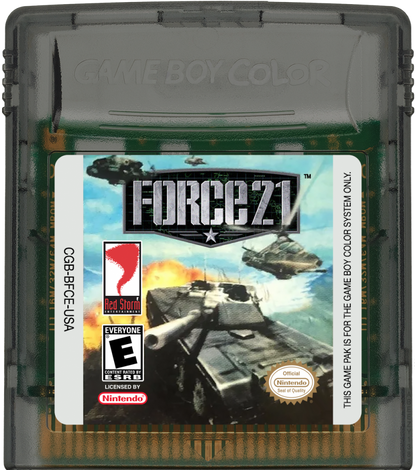 Force 21 game cartridge for Game Boy Color (GBC) video game