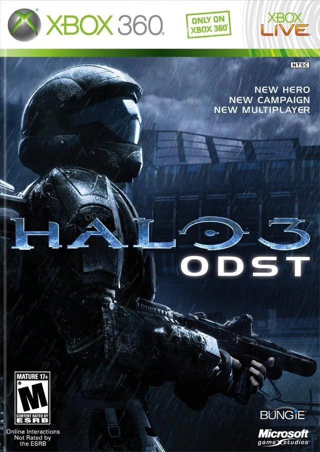 Halo 3: ODST cover art for Xbox 360 (X360) video game