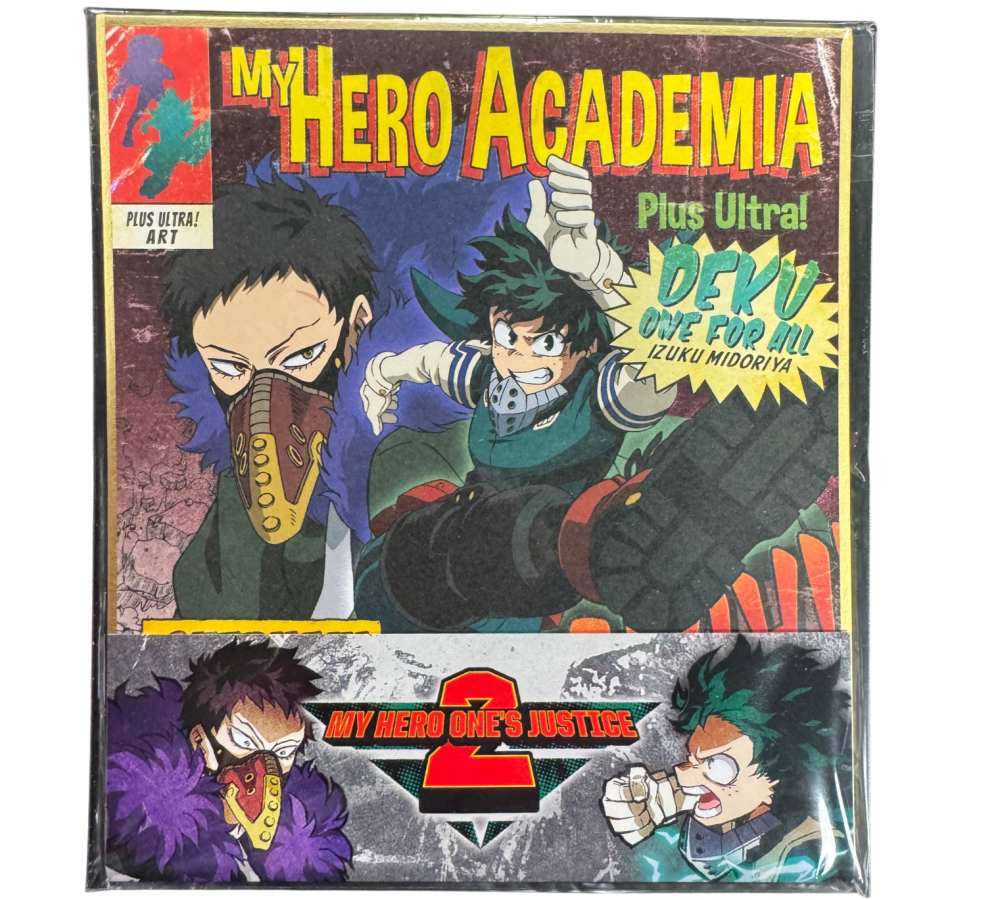 My Hero One's Justice 2 Collector's Edition Missing Collector's Box Nintendo Switch NS video game featuring My Hero Academia fighting gameplay anime characters Quirks special attacks arena battles hero and villain combat story mode Nintendo Switch gaming retro video game collection collectible gaming appeal pamphlet