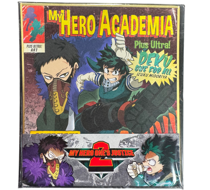 My Hero One's Justice 2 Collector's Edition Missing Collector's Box Nintendo Switch NS video game featuring My Hero Academia fighting gameplay anime characters Quirks special attacks arena battles hero and villain combat story mode Nintendo Switch gaming retro video game collection collectible gaming appeal pamphlet