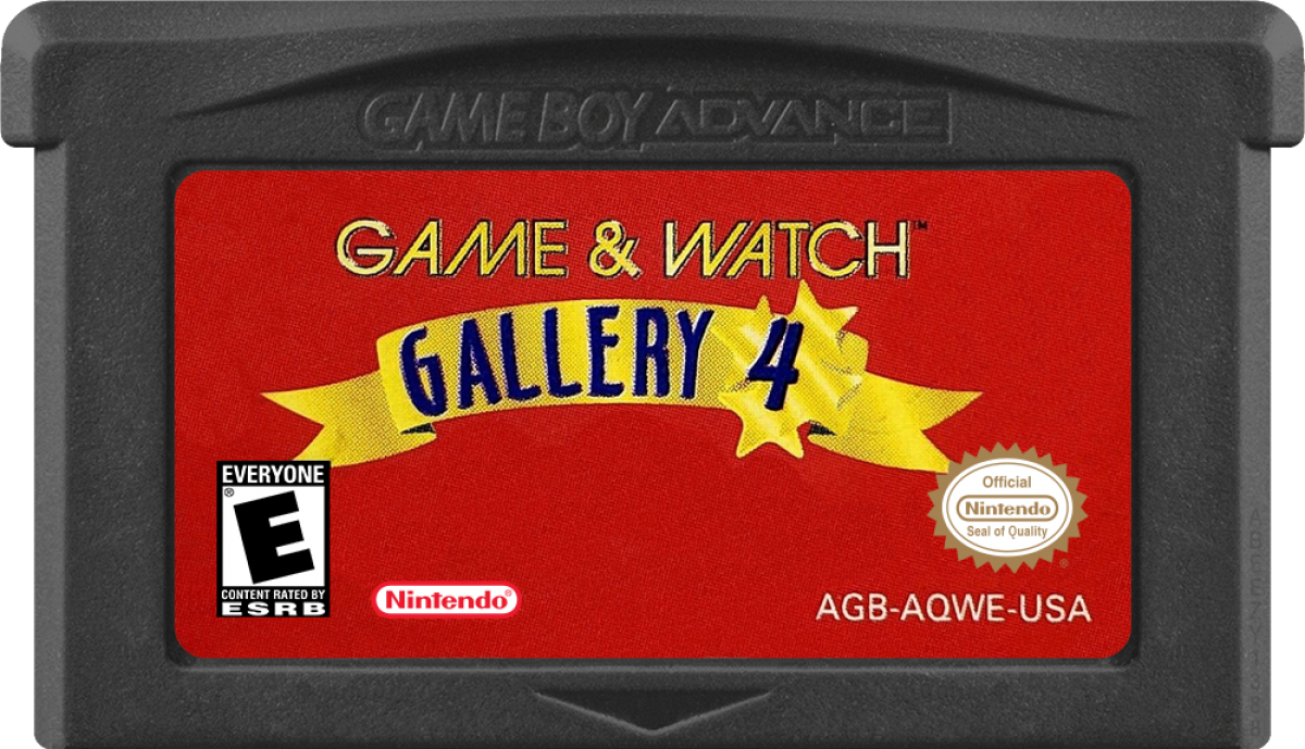 Game and Watch Gallery 4 game cartridge for Game Boy Advance GBA video game