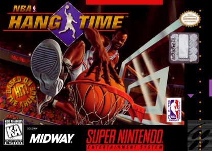 NBA Hang Time cover art for Super Nintendo Entertainment System (SNES) video game