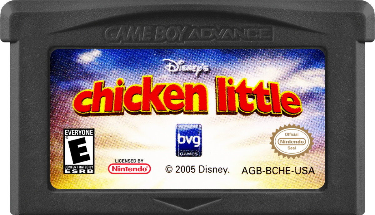 Disney Chicken Little game cartridge for Game Boy Advance (GBA) video game