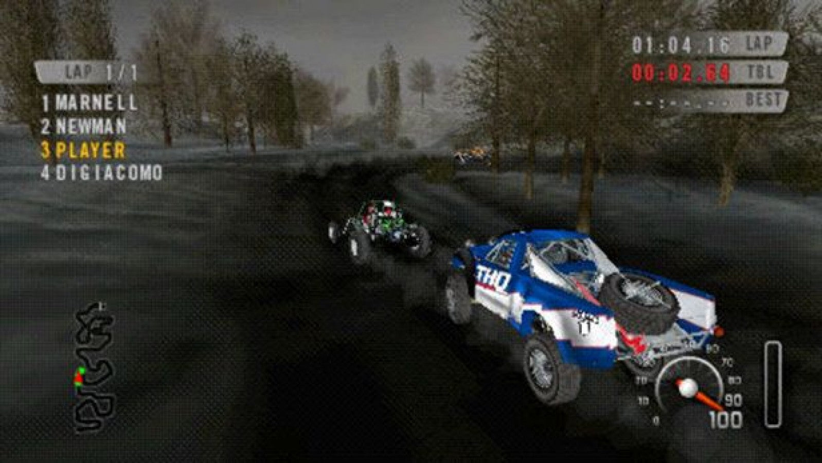 MX vs ATV: On the Edge gameplay for PlayStation Portable (PSP) off-road racing game