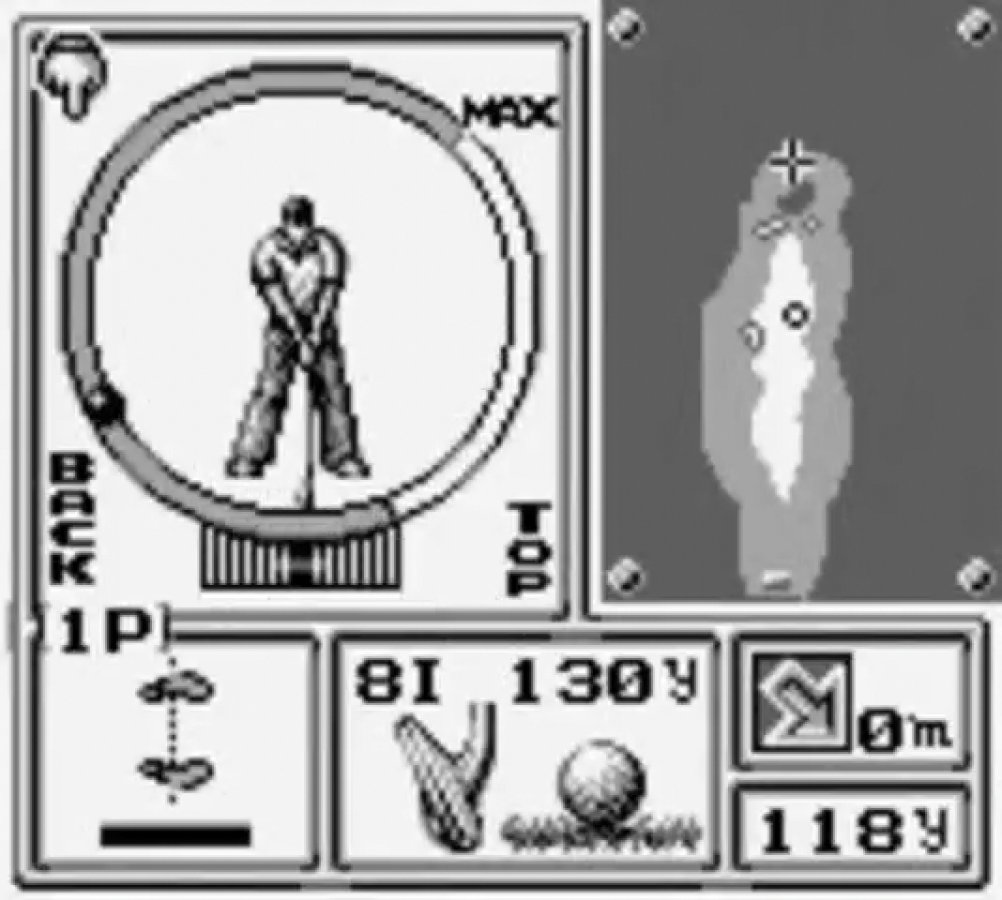 Ultra Golf gameplay for Game Boy (GB) video game 