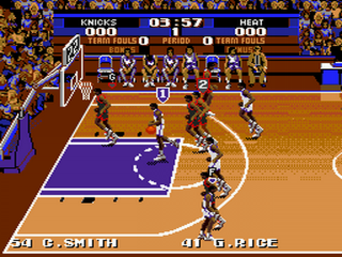 Tecmo Super NBA Basketball gameplay for Sega Genesis (GEN) video game