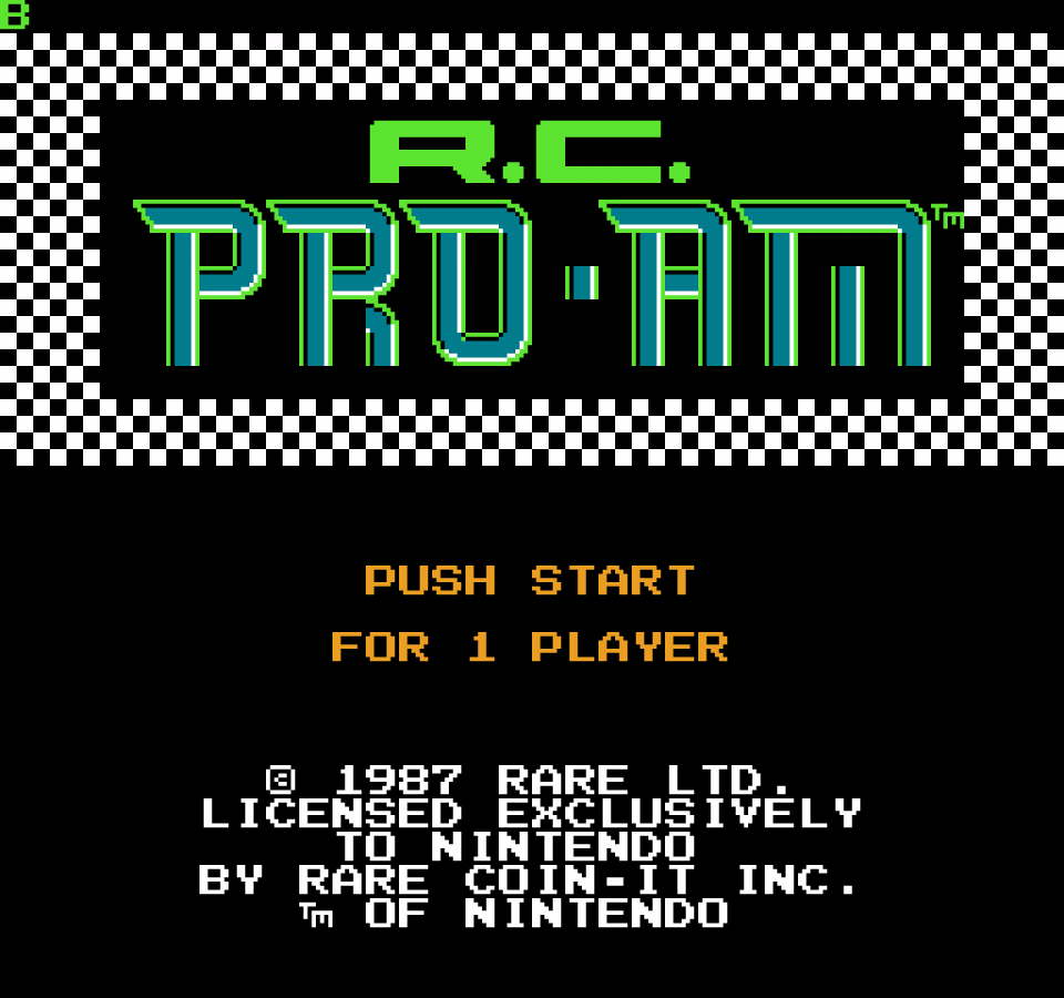 RC Pro-Am Nintendo Entertainment System NES for retro video game enthusiasts featuring isometric racing gameplay remote controlled vehicle competition power up collection fast paced track action multiplayer excitement precision driving mechanics and collectible gaming appeal gameplay