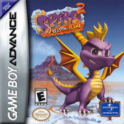 Spyro 2 Season of Flame – Game Boy Advance (GBA) Front Cover Art