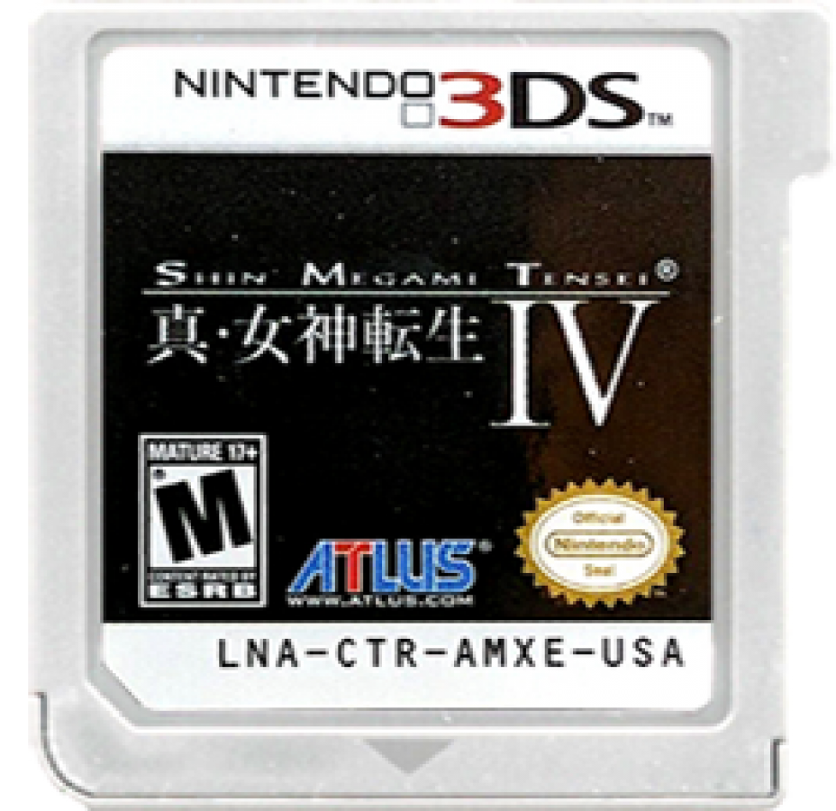 Shin Megami Tensei IV cartridge for Nintendo 3DS (3DS) role-playing video game