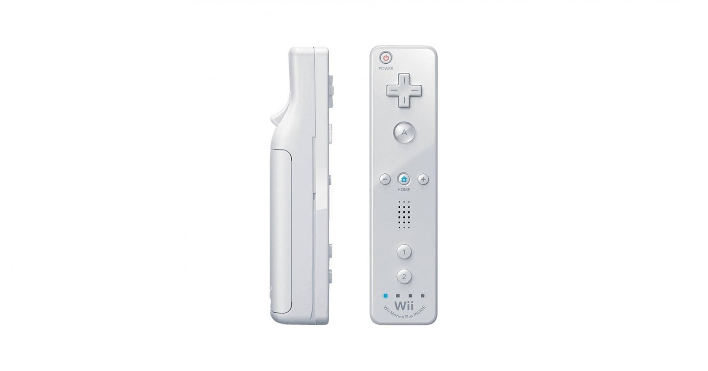 OEM Wii Remote MotionPlus [White] Original Motion Plus Remote with built in Motion Plus technology for enhanced gaming experience