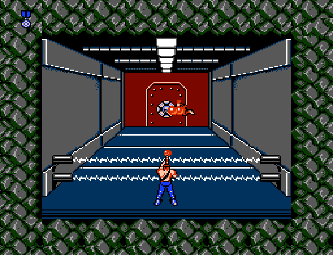 Contra cartridge for the Nintendo Entertainment System featuring fast paced 8 bit run and gun action with co op gameplay as commandos battling alien invaders across intense side scrolling stages gameplay