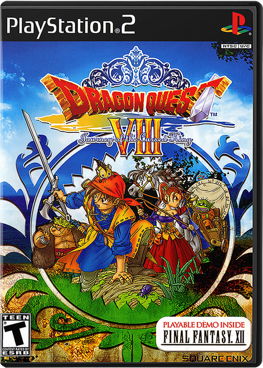 Dragon Quest VIII: Journey of the Cursed King cover art for PlayStation 2 (PS2) video game