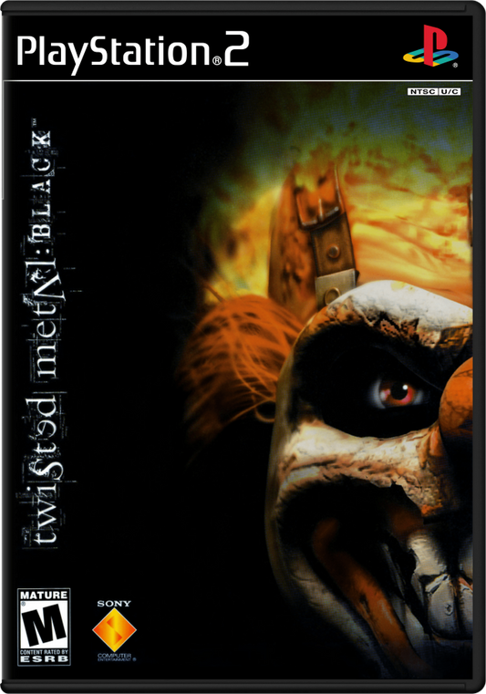 Twisted Metal: Black – PlayStation 2 (PS2) video game cover image, vehicular combat.
