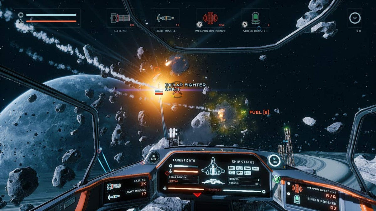 Everspace Stellar Edition Nintendo ESwitch rogue lite space combat shooter procedural generation six degrees of freedom permadeath meta progression unlockable ships blueprints crafting resource management gameplay