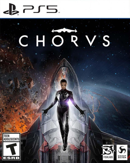 Chorus cover art for PlayStation 5 (PS5) space combat action video game