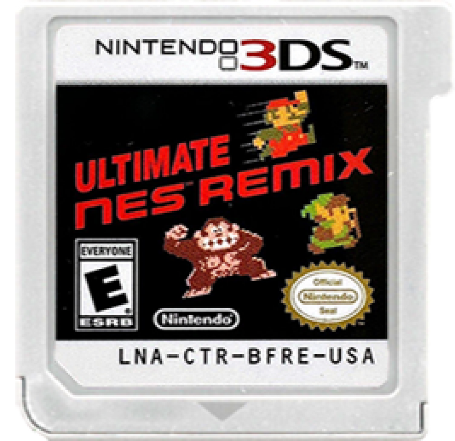 Ultimate NES Remix cartridge art for Nintendo 3DS (3DS) video game