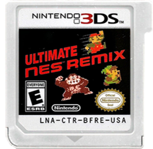 Ultimate NES Remix cartridge art for Nintendo 3DS (3DS) video game