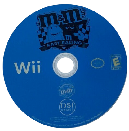 M&Ms Kart Racing retro Nintendo Wii video game featuring kart racing gameplay, family friendly multiplayer action, arcade style competition and classic Wii entertainment - disc