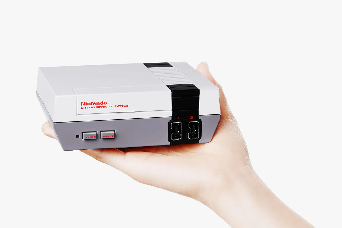 Nintendo Entertainment System Classic Edition NES Classic mini console, complete in box CIB, two controllers included, retro gaming system with preloaded classic games so small it fits in your hand photo