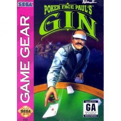 Poker Face Paul's: Gin cover art for Sega Game Gear (GG) video game