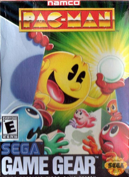 Pac-Man cover art for Sega Game Gear (GG) video game