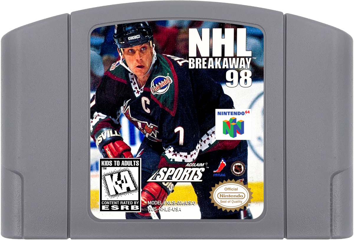 NHL Breakaway 98 cartridge for Nintendo 64 N64 video game