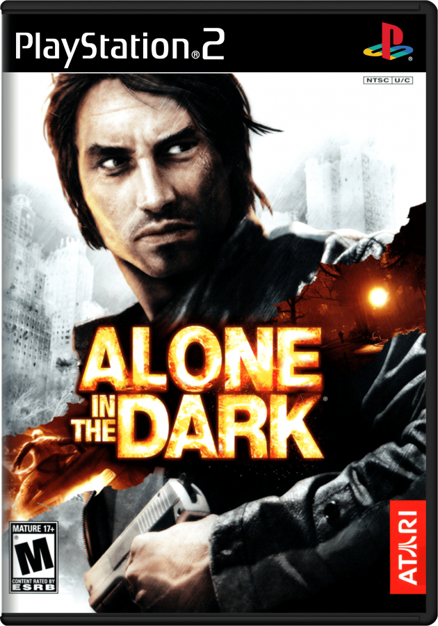 Alone in the Dark PS2 Sony PlayStation 2 survival horror action adventure game dark supernatural mystery exploration combat puzzles eerie atmosphere Infogrames Atari horror franchise retro gaming PlayStation 2 software video game title cover art