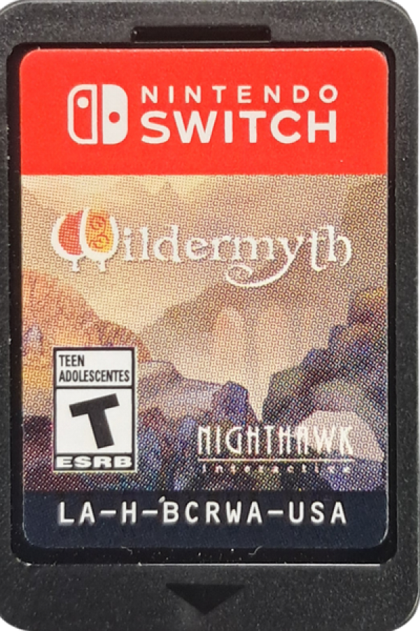 Wildermyth Nintendo Switch inspired design featuring fantasy tactical role playing adventure aesthetic procedurally generated storytelling turn based squad combat evolving heroes rich character development hand illustrated visuals and epic campaign gameplay presentation cartridge