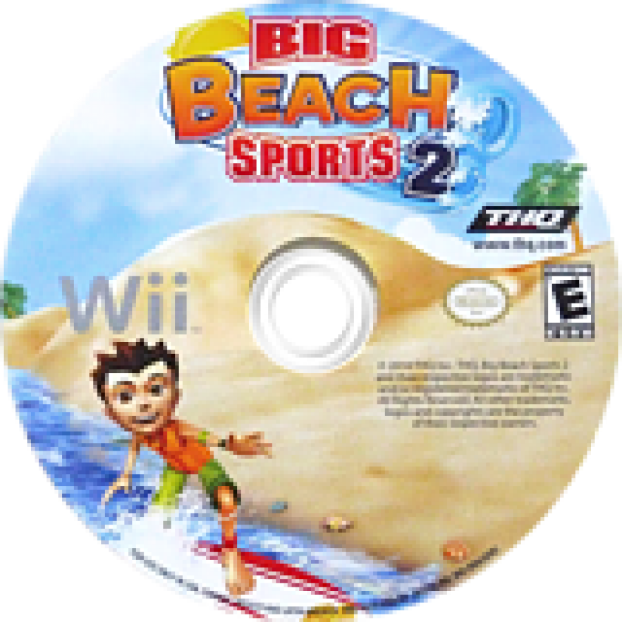 Big Beach Sports 2 disc cover art for Nintendo Wii (Wii) video game 