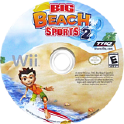 Big Beach Sports 2 disc cover art for Nintendo Wii (Wii) video game 