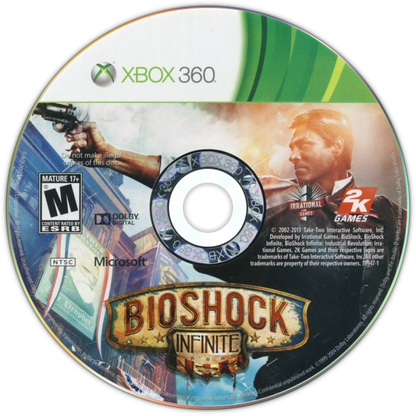 Bioshock Infinite disc art for Xbox 360 (X360) video game