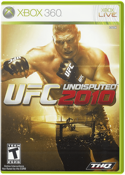 UFC Undisputed 2010 cover art for Xbox 360 (X360) mixed martial arts fighting video game