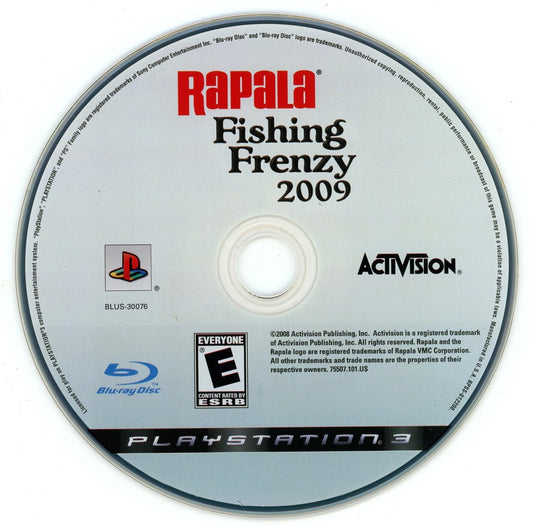 Rapala Fishing Frenzy disc art for PlayStation 3 (PS3) video game