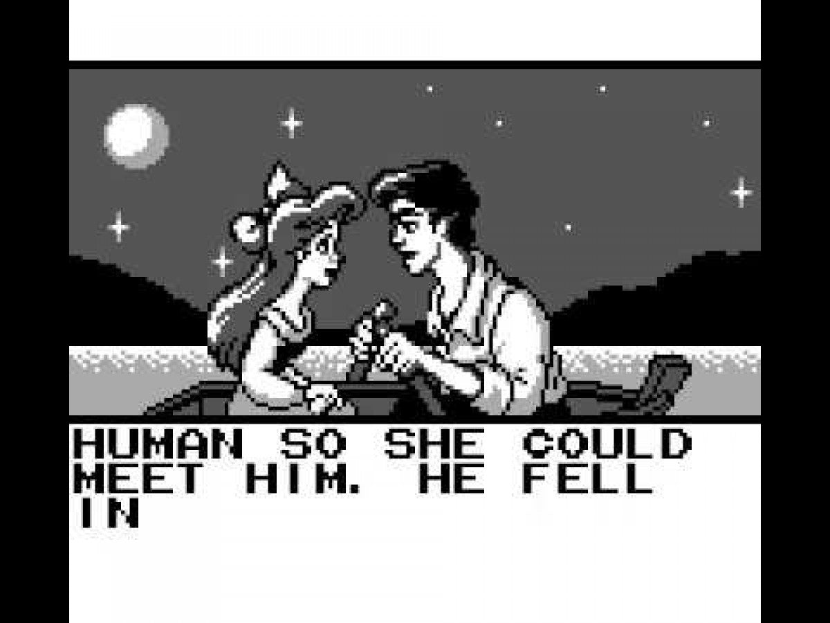 Disney's The Little Mermaid Nintendo Game Boy GB for retro video game enthusiasts featuring side scrolling action platforming gameplay underwater adventures Ariel inspired levels colorful Disney characters classic handheld gaming and collectible gaming appeal gameplay