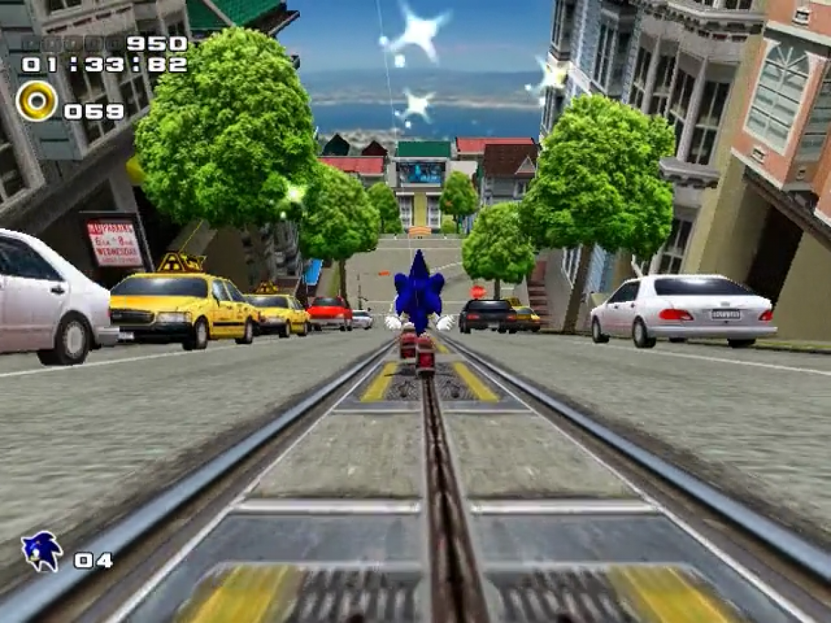 Sonic Adventure 2: Battle gameplay for Nintendo GameCube (GC) 3D platforming action video game