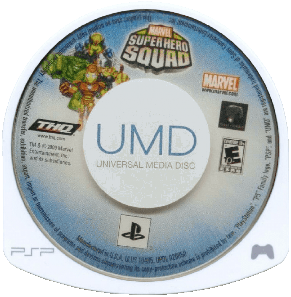 Marvel Super Hero Squad PlayStation Portable inspired design featuring colorful superhero action adventure aesthetic chibi Marvel character style lighthearted combat team based missions comic book inspired environments accessible gameplay and portable arcade style presentation UMD