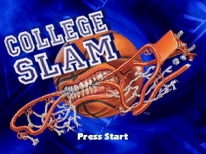 College Slam title screen for Sega Saturn (SS) video game