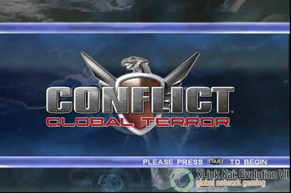 Conflict: Global Terror title screen art for Xbox (XBOX) video game