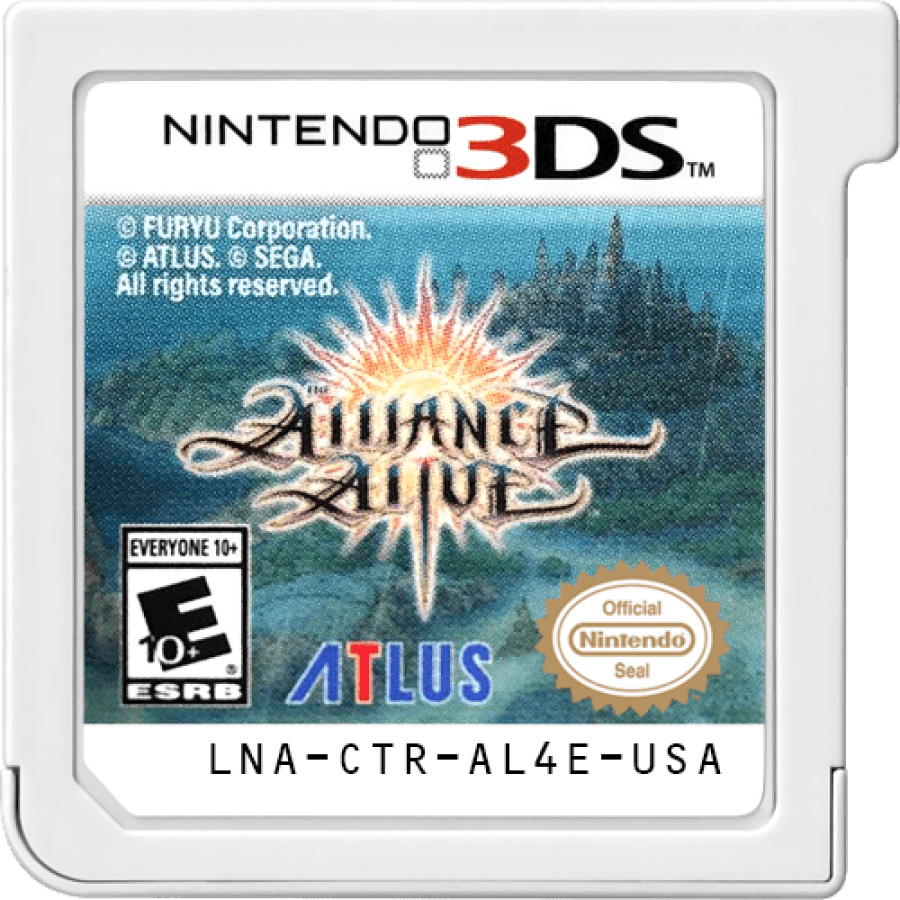 The Alliance Alive cartridge for Nintendo 3DS (3DS) role-playing video game
