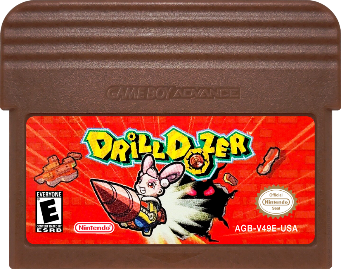 Drill Dozer game cartridge for Game Boy Advance (GBA) video game