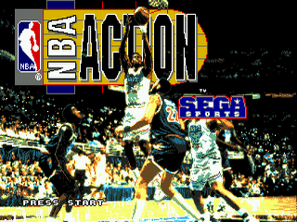 NBA Action 94 title screen for Sega Genesis (GEN) video game