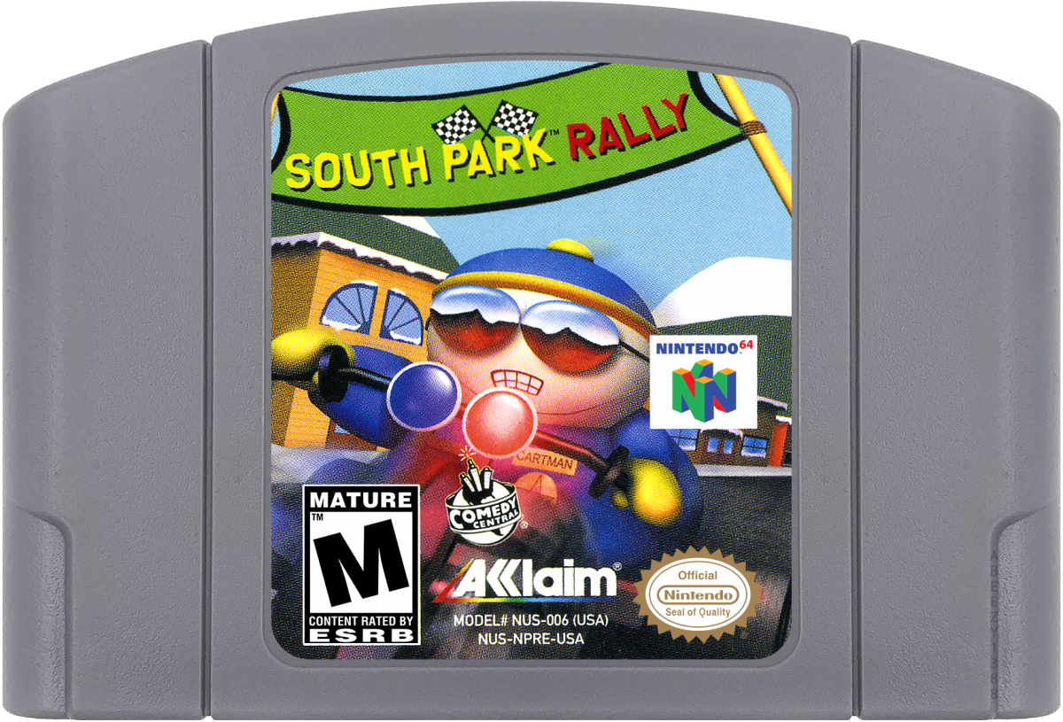 South Park Rally cartridge for Nintendo 64 (N64) video game