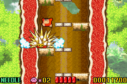 Kirby: Nightmare in Dreamland gameplay for Game Boy Advance game only featuring classic side-scrolling platformer action and colorful Kirby gameplay  